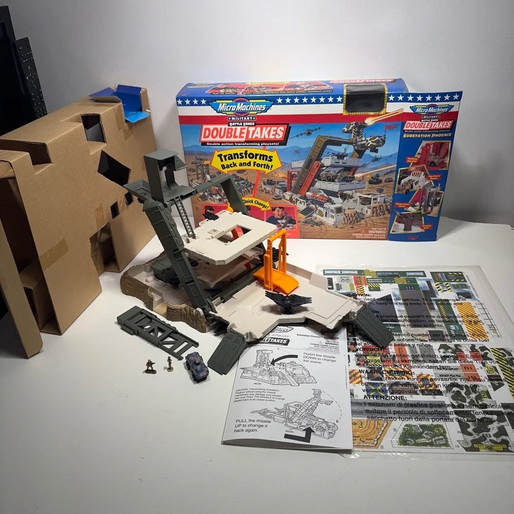 Galoob Micro Machines Military Substation Phoenix Double Takes Playset complete